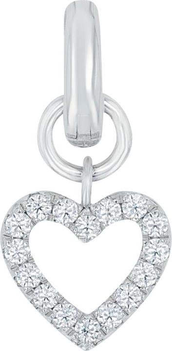 Produktbild Amor Charms für Damen, 925 Sterling Silber, Zirkonia synth. | Herz (Silber 925)