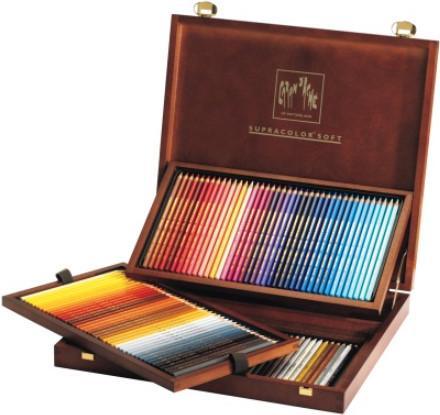 Actual product image Caran d'Ache Supracolor Aquarelle Holzkoffer (Multicoloured, 120 x)