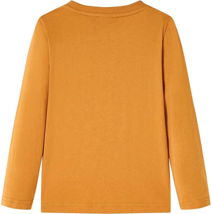 Immagine prodotto VidaXL Camicia da bambino a maniche lunghe ocra scuro 116,Materiale: 100 (116)