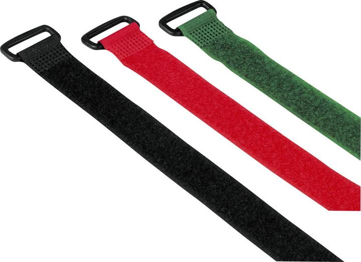 Hama Velcro cable ties with buckle, 9 pieces (Plastic cable ties, 250 mm, 9 pcs.)