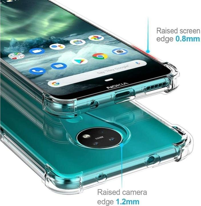 Productafbeelding Screenguard Nokia 7.2 Kristal Zachte Airbag Bumper (Nokia 7.2)