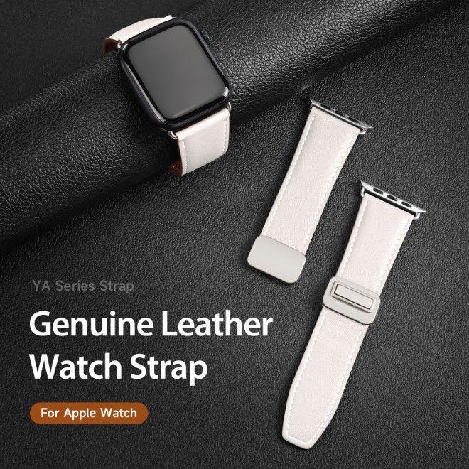 Produktbild Dux Ducis YA Armband (38 mm, 40 mm, 41 mm, Echtleder, Apple Watch Series 1, Apple Watch Series 2, Apple Watch Series 3, Apple Watch Series 4, Apple Watch Series 5, Apple Watch Series 6, Apple Watch Series 7, Apple Watch Series 8, Apple Watch Series 9, Apple Watch SE)