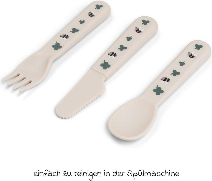 Actual product image Done by Deer Esslernbesteck 3-tlg. Besteck-Set Foodie - Tiny Farm -