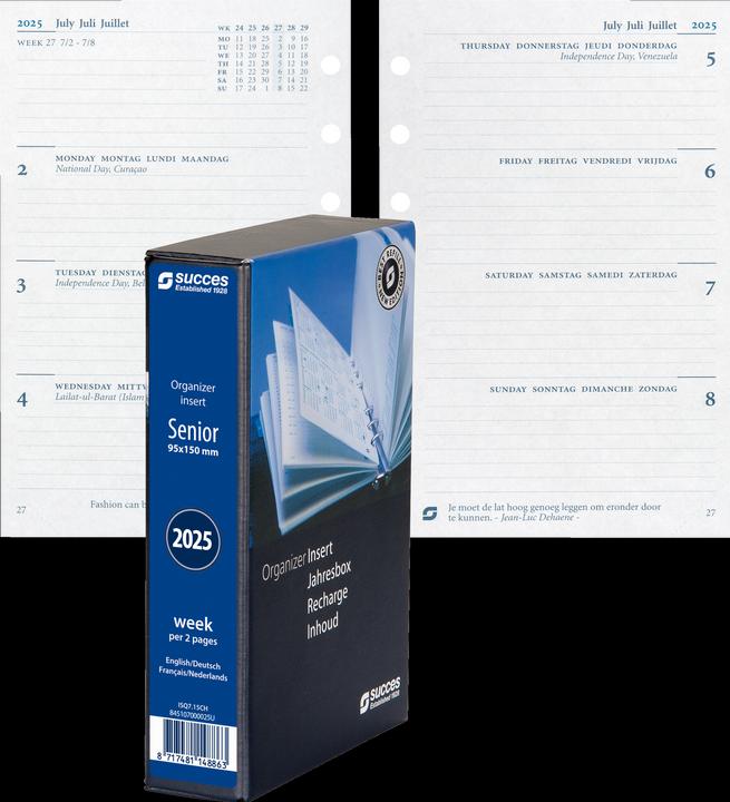 Image du produit Succes Contenu annuel complet Senior janvier - décembre (9,5 x 15 cm, Allemand, Anglais, Italien, Français)