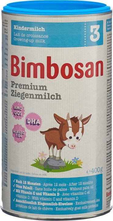 Bimbosan Latte di capra 3 Latte per bambini (400 g)
