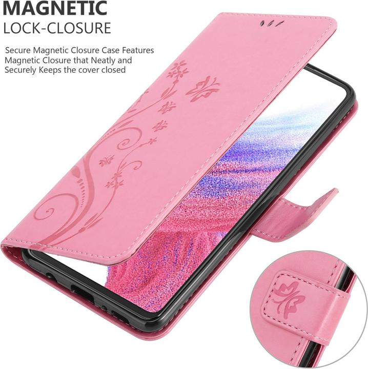 Productafbeelding Cadorabo Bloemen Boek hoesje voor Samsung Galaxy A53 5G (Samsung Galaxy A53 5G)