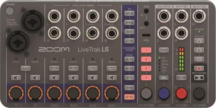 Immagine prodotto Zoom LiveTrak L-6 (Mixer da studio e live)