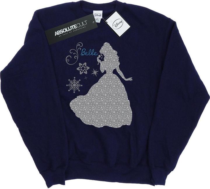 Actual product image Disney Princess Womens/Ladies Belle Christmas Silhouette Sweatshirt (XXL)