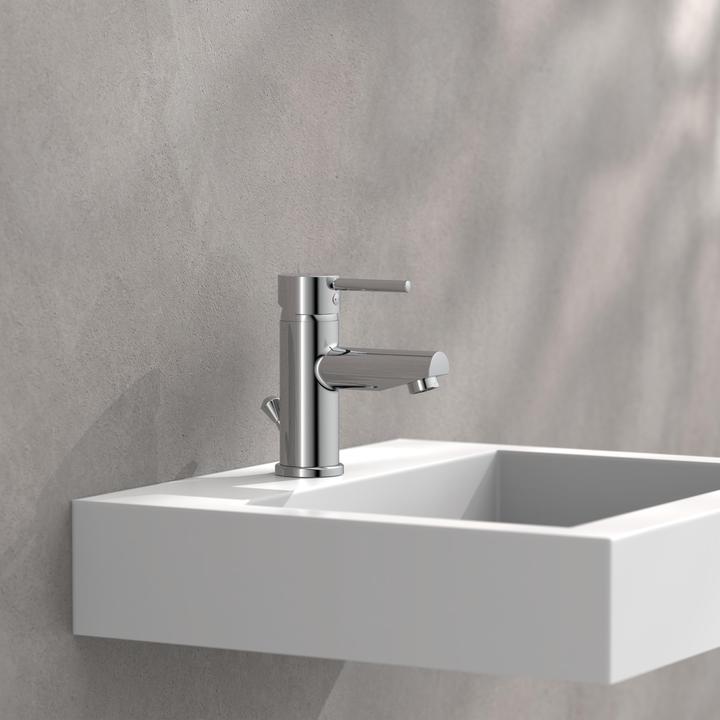 Actual product image Schütte Washbasin mixer Stockholm 79910 chrome incl. drain set