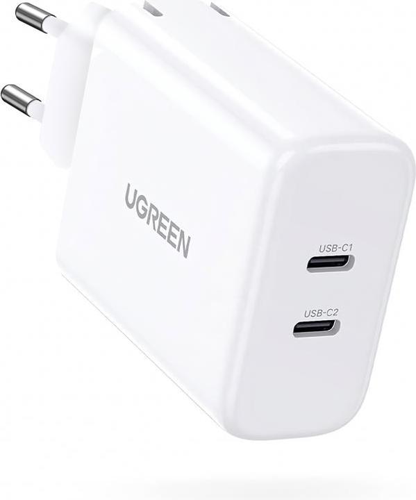 Actual product image Ugreen USB-C+USB-C 40W PD Wall Charger EU (40 W)