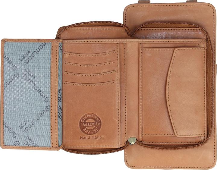 Produktbild Greenland Nature Nature Soft Handytasche Geldbörse Leder 11 cm