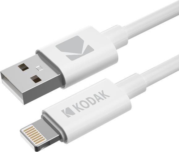 Actual product image Kodak cable usb a lightning 1m caja blanco (1 m, USB 3.0, 5 W)