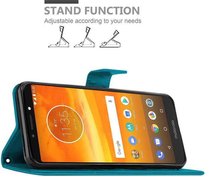 Produktbild Cadorabo Flower Book Cover (Motorola Moto E5 Plus)