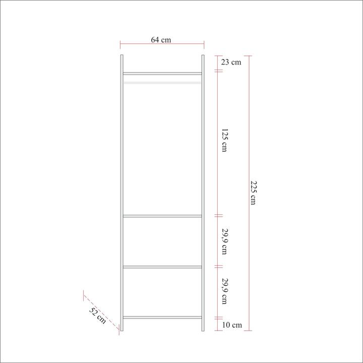 Actual product image Hanah Home Axel (104 x 52 x 225 cm)
