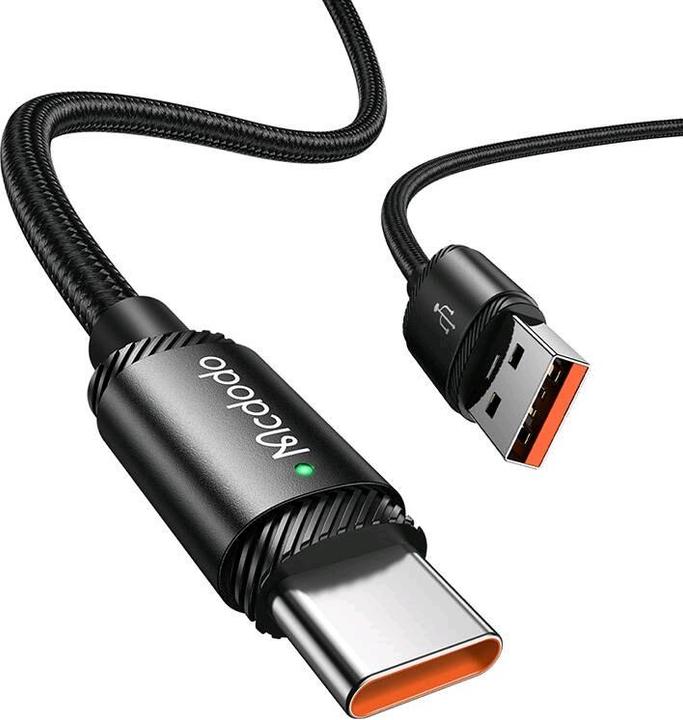 Immagine prodotto Mcdodo Cavo da USB-A a USB-C CA-4730, 120W, 1,5m (nero) (1.50 m, USB 3.2 Gen 1, 120 W)