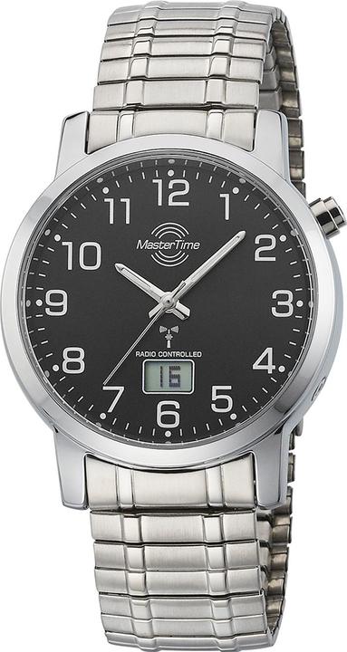 Master Time MTGA-10308-22M Funk Basic Series Herren 41mm 3ATM (Digitaluhr, Analoguhr, Lünette drehbar, Funkuhr, 41 mm)