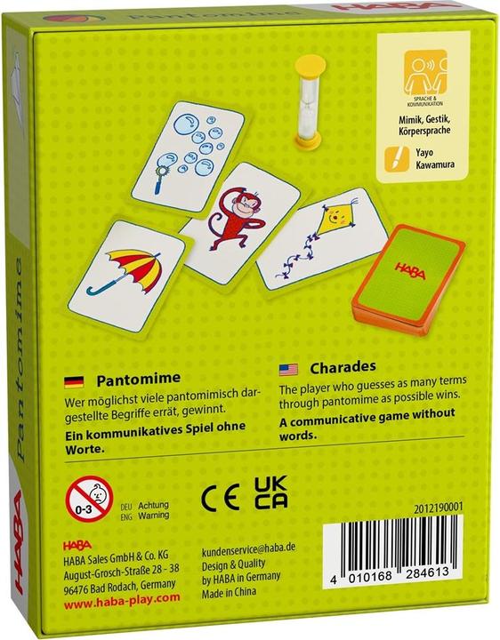 Image du produit Haba Pantomime (Allemand, Anglais)
