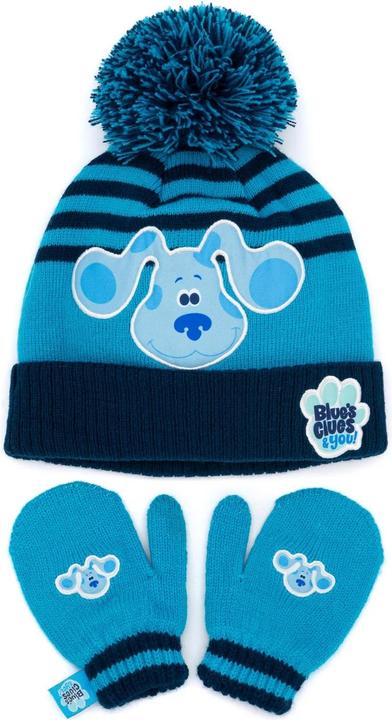 Image du produit Universal Textiles Blue's Clues & You! Tissu Jersey Chapeau et GantSet Hiver (Taille unique)