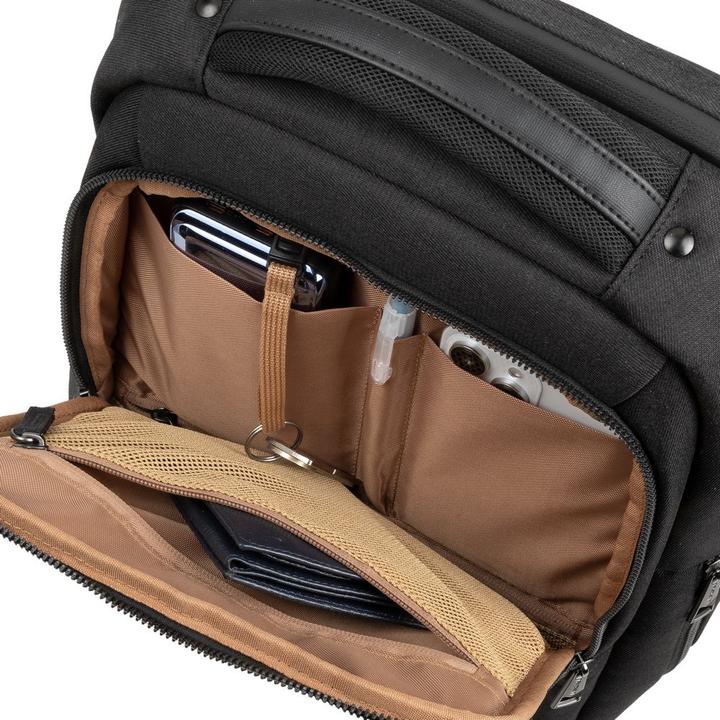 Produktbild Rivacase ECO Laptop Rucksack 14 Zoll kompatibel mit MacBook Air 15-28 x 41 x 17,5 cm - robustes Hand (14", Universal)
