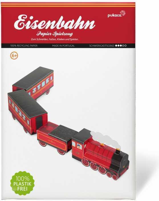 Actual product image Pukaca Paper toys. Railway (4 x)