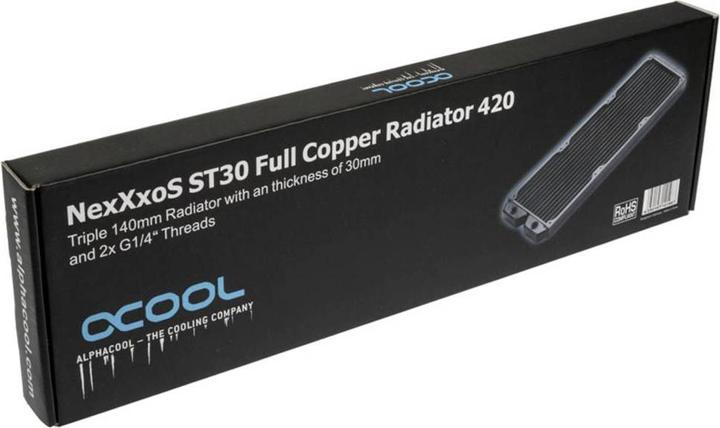 Actual product image Alphacool NexXxoS ST30 Full Copper 420mm (140 mm)