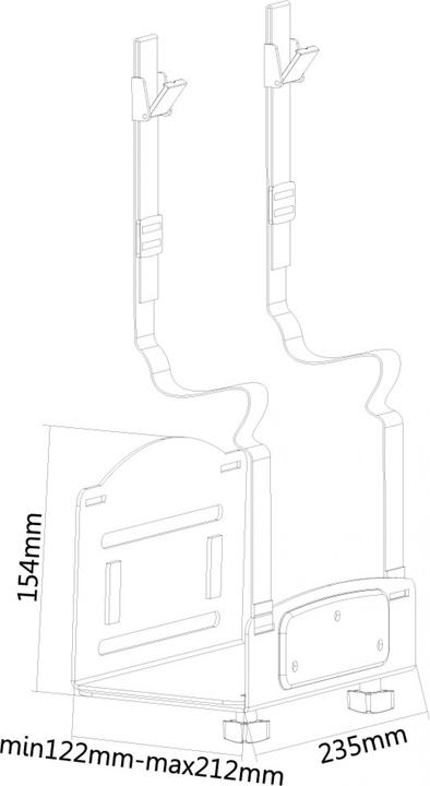 Actual product image Neomounts CPU mount CPU-W100BLACK