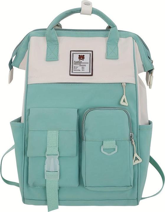 Only-Bags.Store Style Schulrucksack, grosse Kapazität Colorblock täglichen Gebrauch Schule Rucksack