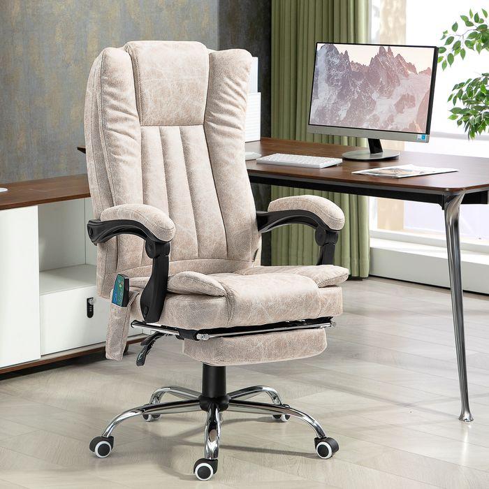 Immagine prodotto Swisshandel24 Bürostuhl mit Vibrationsmassage, Ergonomischer Schreibtischstuhl, Liegefunktion