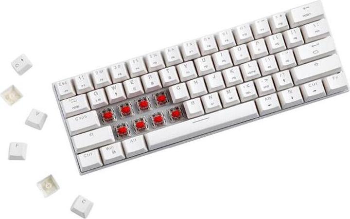 Immagine prodotto Motospeed Tastiera meccanica wireless SK62 Bianco (interruttore blu)