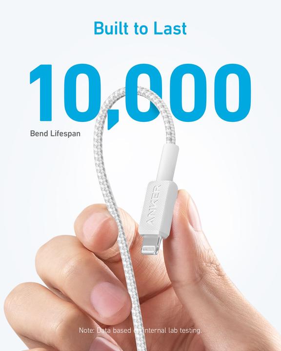 Produktbild Anker 322 USB-C to LGT Cable Nylon, 1.8M (1.80 m)