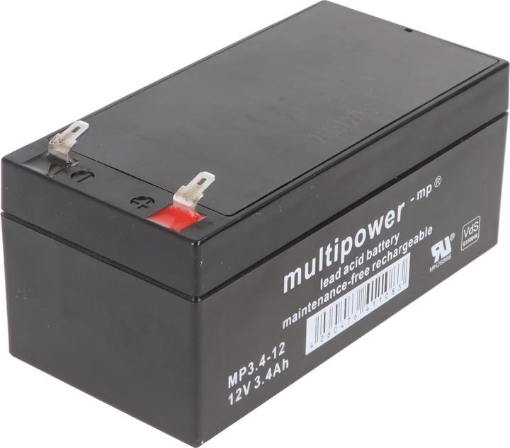 Multipower MP3.4-12 12 Volt 3400 mAh Akku CT3,2-12 CT3.2-12 (12 V, 3.40 Ah)