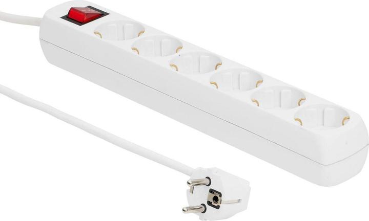 Produktbild MicroConnect Verlängerungsschnur (6 x, CEE 7/3, 3 m)