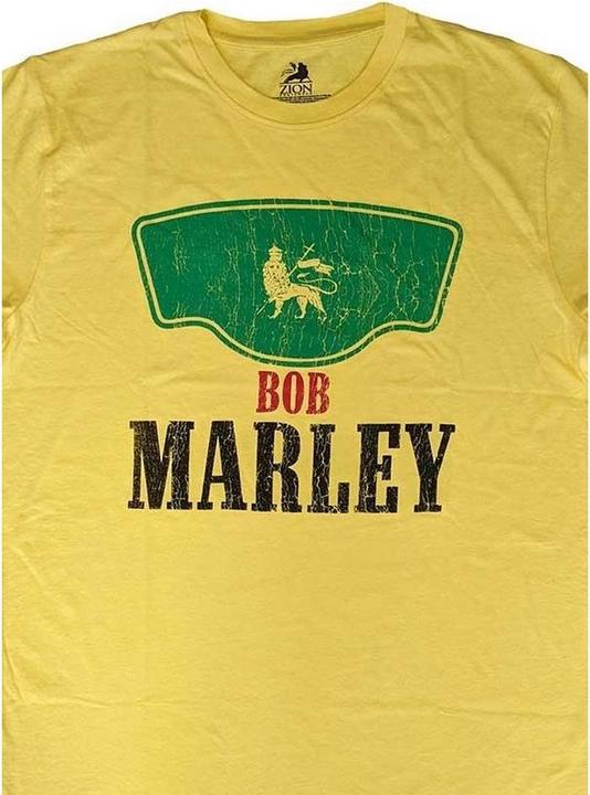 Actual product image Bob Marley Unisex Adult Vintage Label T-Shirt (XL)