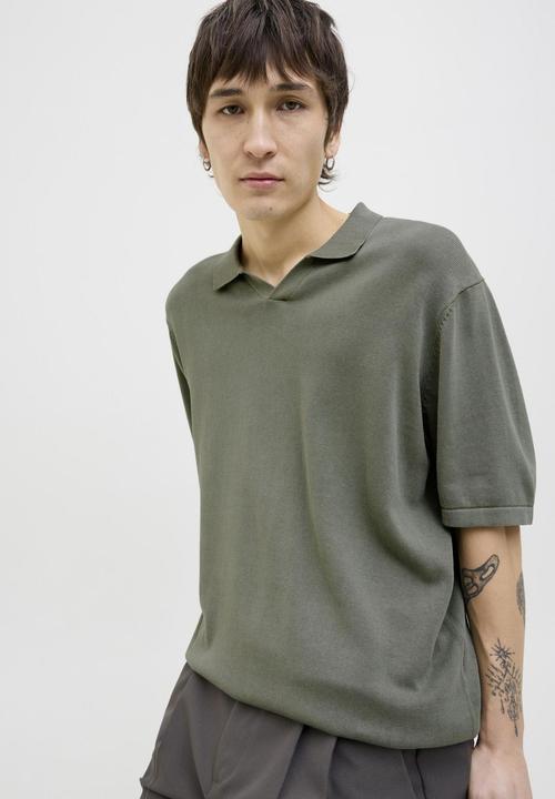 Actual product image Jack & Jones Jjeleo Knit Polo Ss Ln (XL)