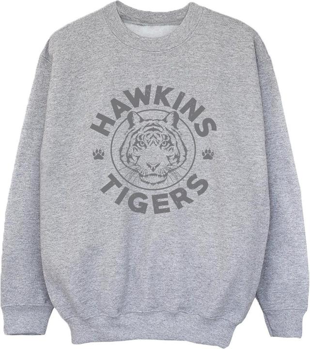 Actual product image Netflix Boys Stranger Things Hawkins Grey Tiger Sweatshirt (152, 158)