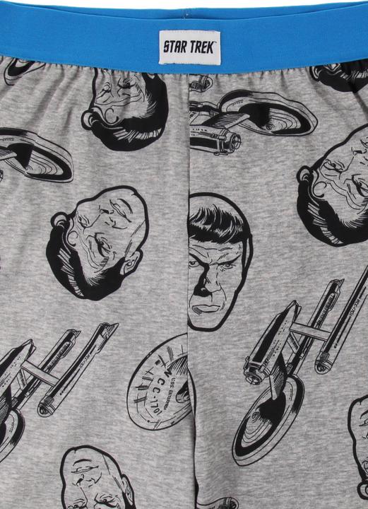 Immagine prodotto Recovered Star Trek Character and Ships Grey Marl Pantoloni da salotto S (S)