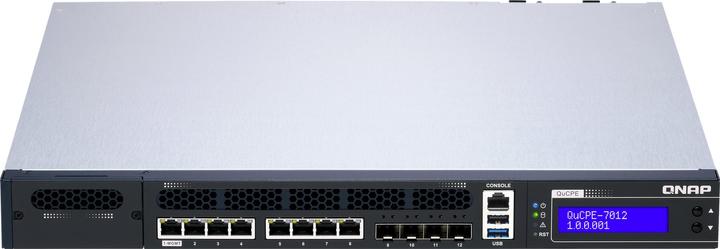Produktbild QNAP QuCPE-7012-D2166NT-64G Intel Xeon D-2166NT.5GbE RJ45 ports and 0GbE SFP+ ports 1x netwo