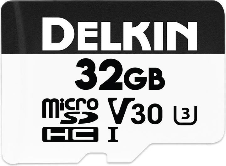 Delkin HYPERSPEED UHS-I (V30) microSD 32GB R:100MB/s W:75MB/s (32 GB, microSD, UHS-I)
