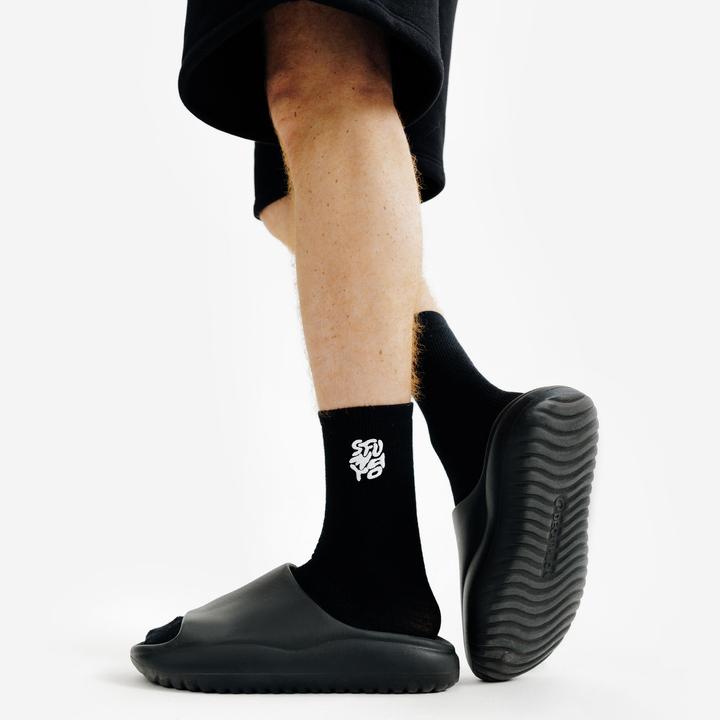 Produktbild Decathlon Badeschlappen Slides Damen/Herren - schwarz (45)