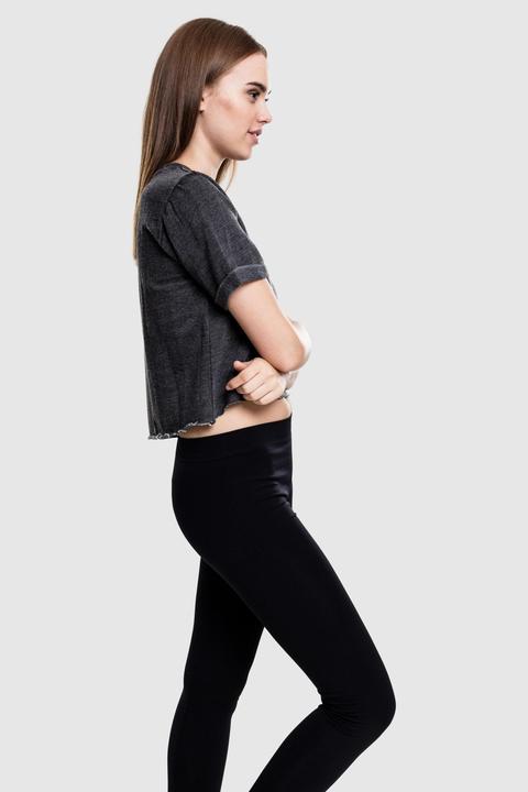 Immagine prodotto Urban Classics Girocollo a maniche corte cropped burnout da donna (S)