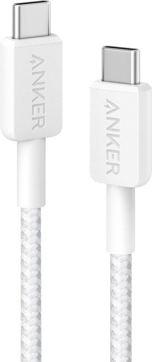 Immagine prodotto Anker CAVO 322 USB-C A USB-C 0,9M 60W BLANCO (0.90 m, USB 3.2 Gen 1, 60 W)