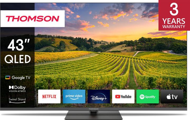 Thomson 43QG5C14 QLed TV 43' Smart Google (43", QLED, 4K)