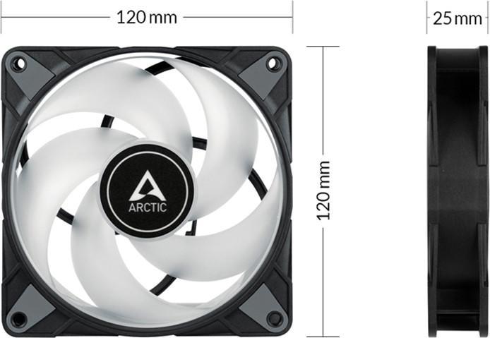 Actual product image Arctic F12 PWM PST Value Pack (120 mm, 5 x)