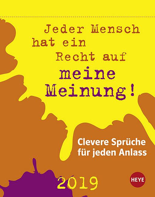 Produktbild Clevere Sprüche für jeden Anlass Tagesabreisskalender - Kalender 2019