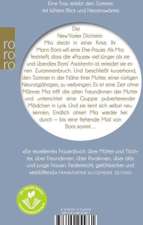 Image du produit Der Sommer ohne Männer (Allemand, Siri Hustvedt, 2012)