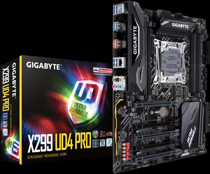 Produktbild Gigabyte X299 UD4 Pro (LGA 2066, Intel X299, ATX)