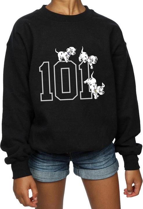 Immagine prodotto 101 Dalmatians Felpa da ragazza in cotone Puppies (140, 146)