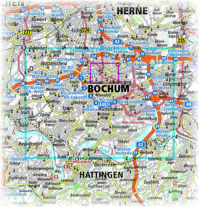 Actual product image PublicPress City Map Bochum