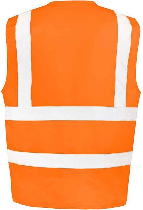 Actual product image Result Mens Polycotton Heavy Duty Rail Hi-Vis Vest (3XL)