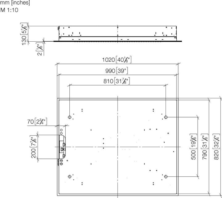 Actual product image Dornbracht 41100979-85 RainPA for ceiling installation Series-neutral (35 l/min)